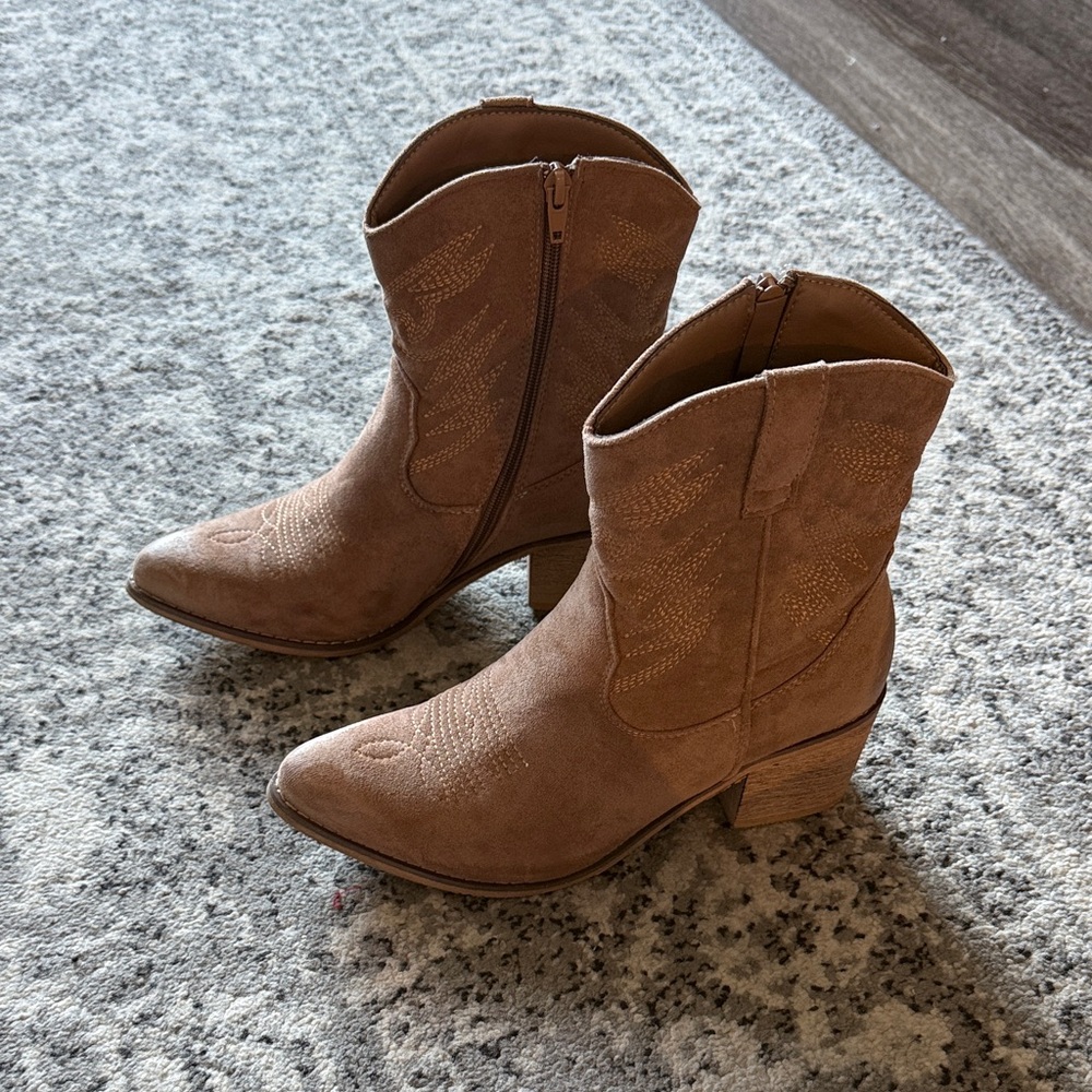 Altar'd State Brown Cowboy Heeled Boots